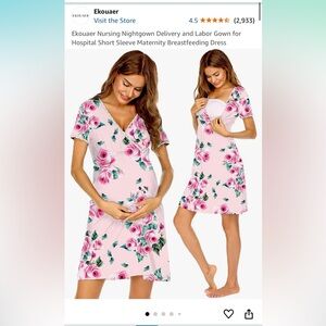 EKOUAER Maternity nightgown!